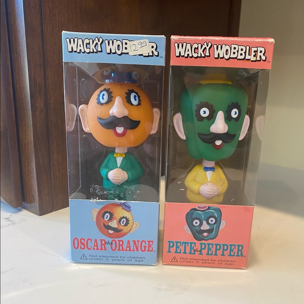 FUNKO vintage Wacky Wobblers-bundle of 2